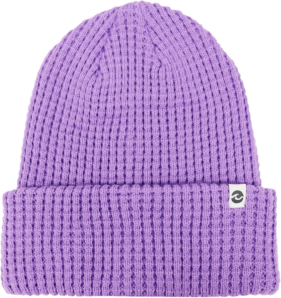 Classic Waffle Beanie for Men and Women Winter Cuffed Knit Hat Warm Thick Double Layer Slouchy Ultra-Soft Beanie Hats