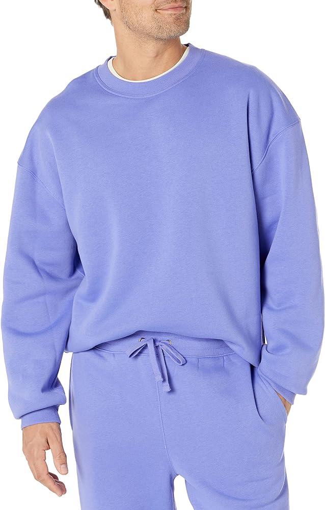 Amazon Essentials Men's Oversized-Fit Crewneck Sweatshirt (Available in Big & Tall)