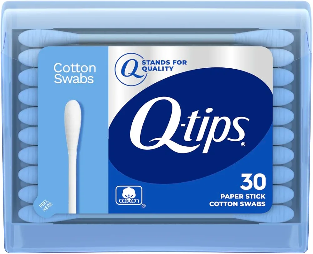 Q-tips Swabs Travel Pack,30 Count, Pack of 1 blue