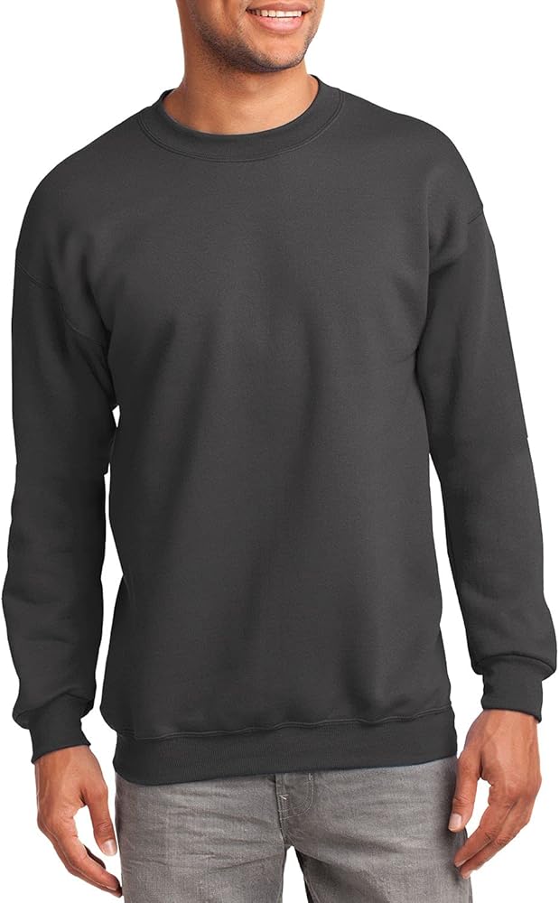 JustBlanks Fleece Sweatshirt for Men Tall Men’s Sweatshirt Crewneck Sweatshirt Relaxed-Fit Pullover Sweatshirt