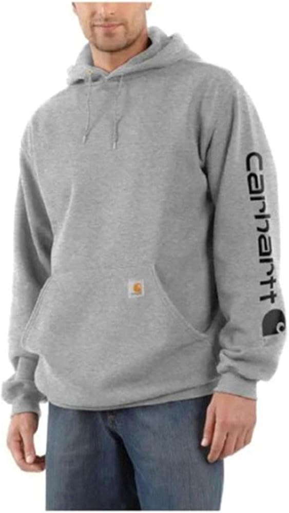 Carhartt Men's Loose Fit Midweight Logo Sleeve Graphic Sweatshirt