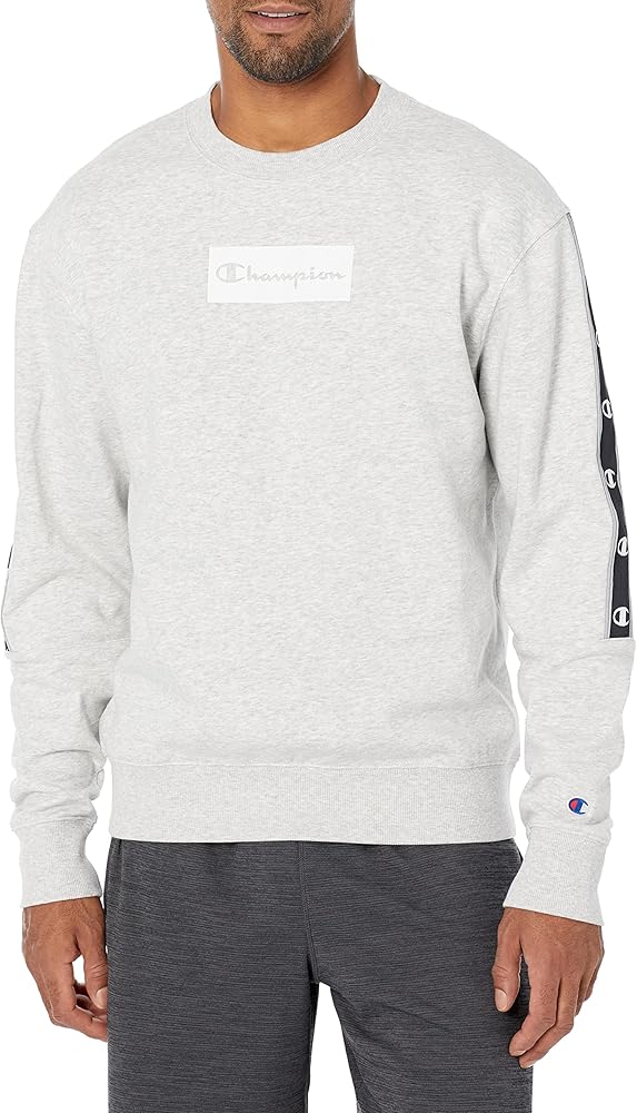 Champion Men’s Midweight Fleece Sweatshirt, Men’s Pullover Sweatshirt, Men’s Logo Sweatshirt