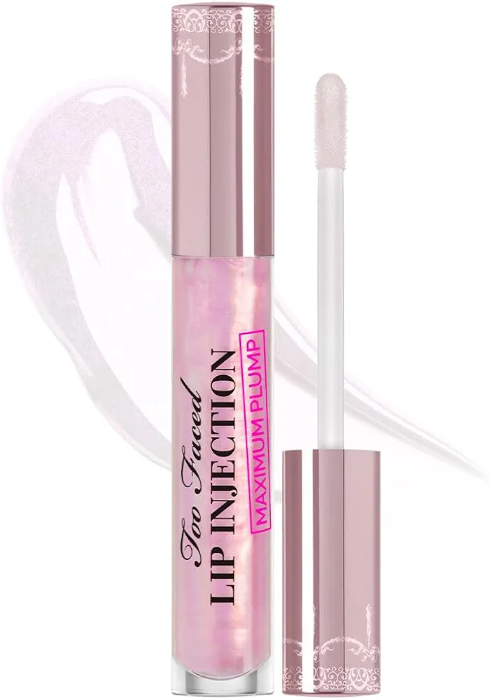 Too Faced Lip Injection Maximum Plump Extra Strength Lip Plumper Gloss | Hydrating + Plumping, 0.14 fl. oz.