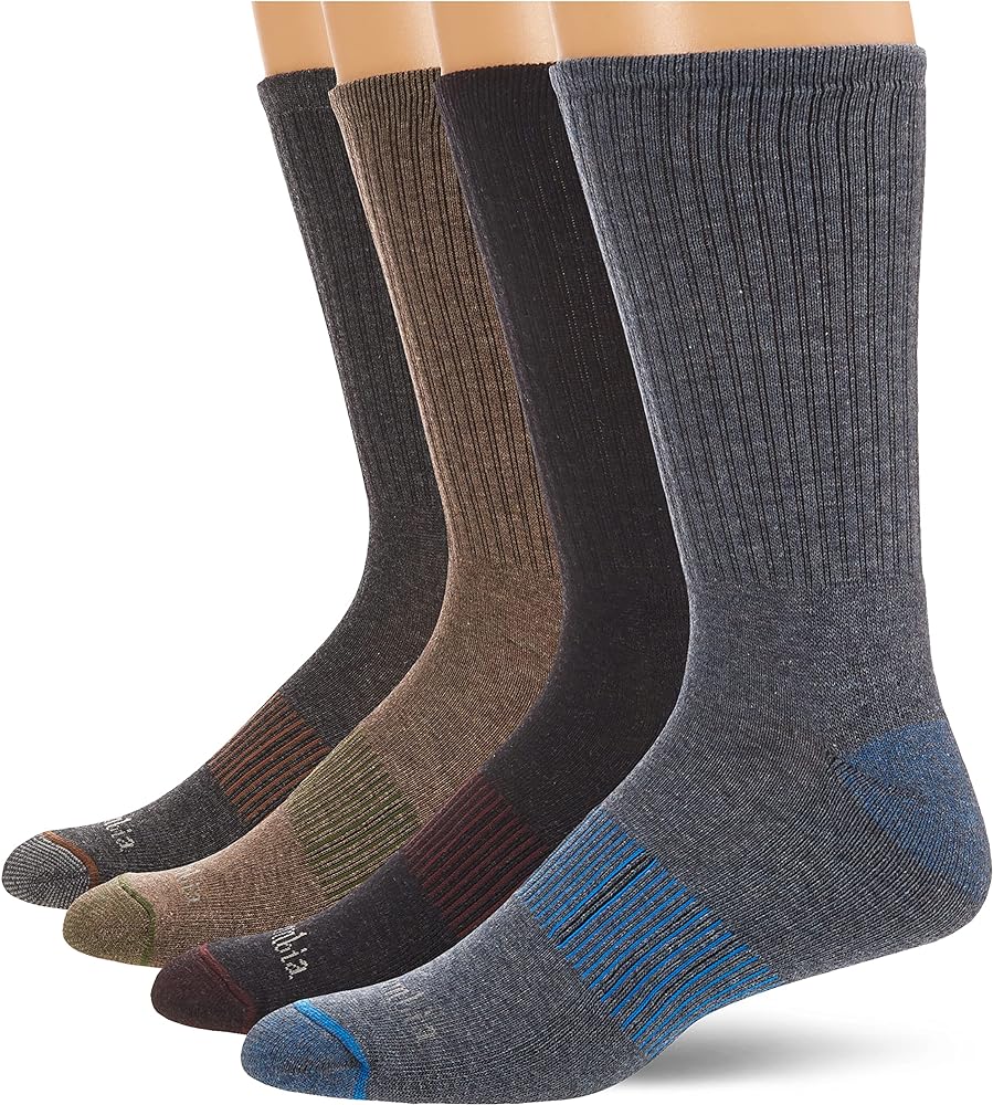 Columbia Men's 4 Pack Everyday Crew Socks