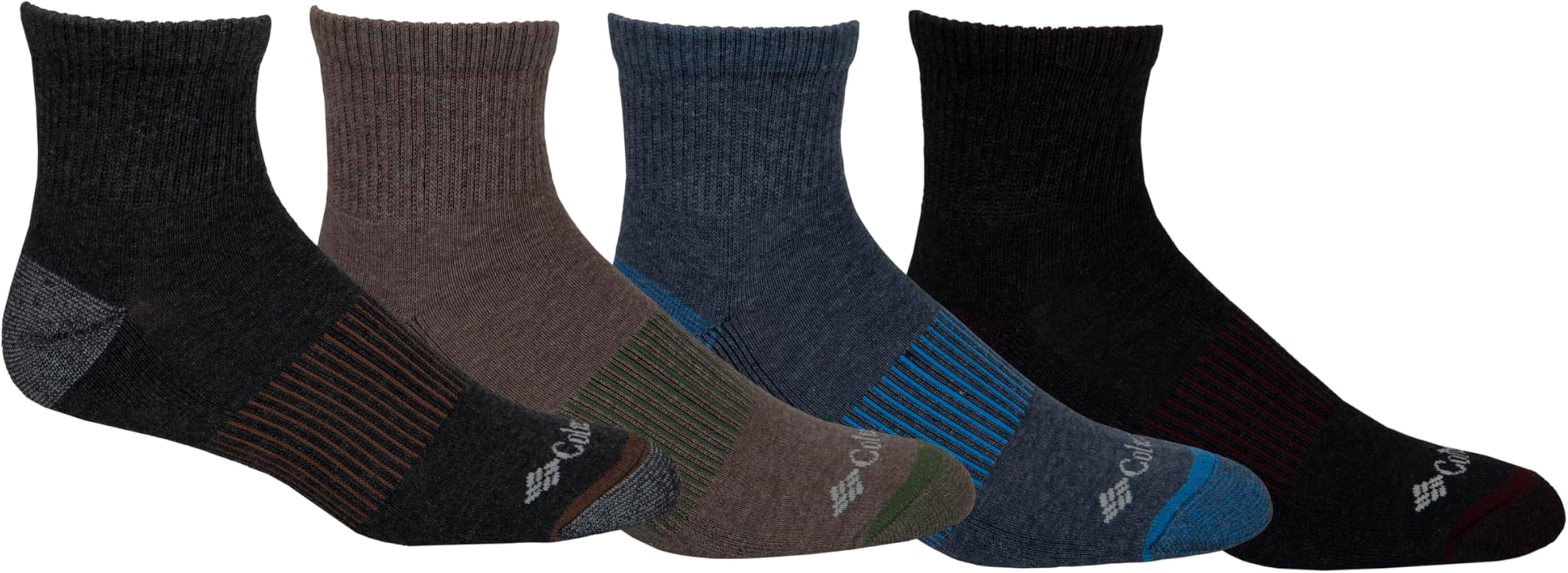 Columbia Men's Heather Rib Quarter Sock