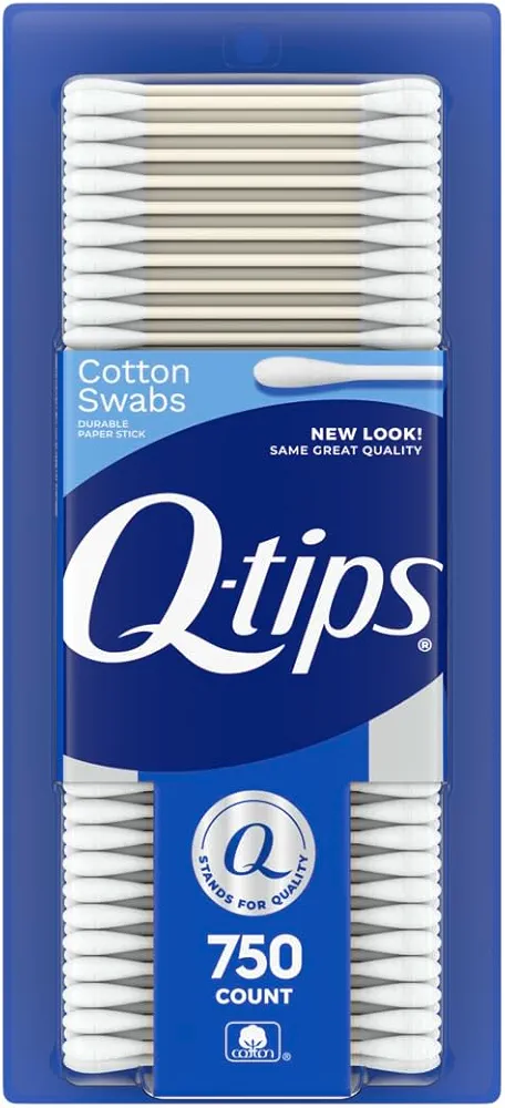 Q-tips Cotton Swabs For Hygiene and Beauty Care Original Cotton Swab Made With 100% Cotton 750 Count