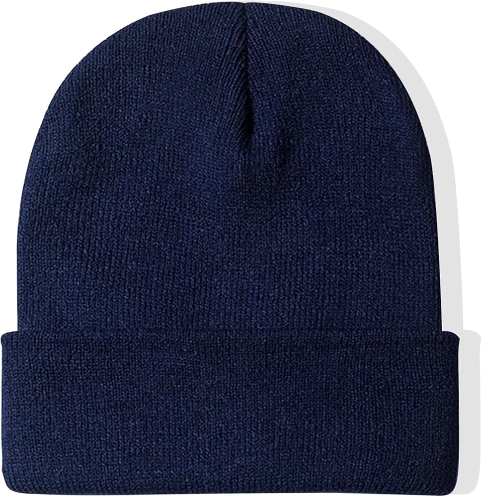 Rosoz Beanie for Men Women Cuffed Knit Hat Winter Beanies Skull Cap Unisex