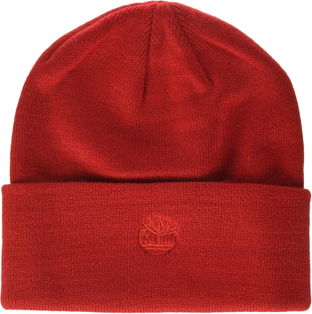 Timberland Men's Cuffed Beanie with Embroidered Logo