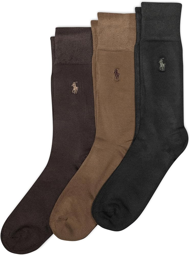 Polo Ralph Lauren Men's Supersoft Flat Crew Socks (3 Pairs)