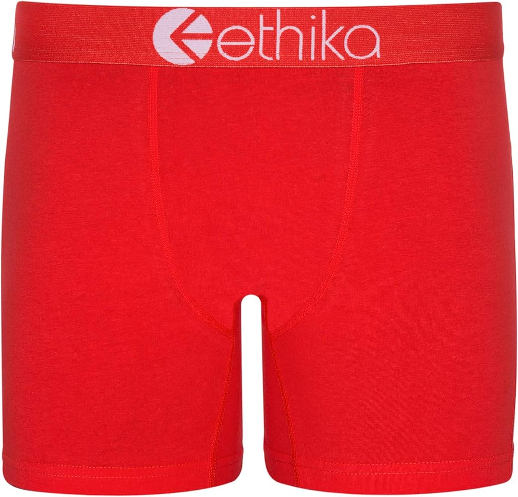 Ethika Mens MID Boxer Brief | *Solids* Red Machine Red