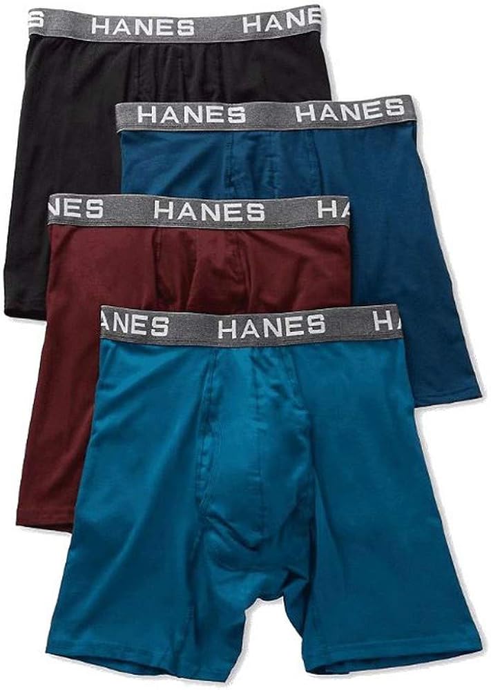 Hanes Men's Comfort Flex Fit Ultra Lightweight Mesh Boxer Briefs, 4-Pack