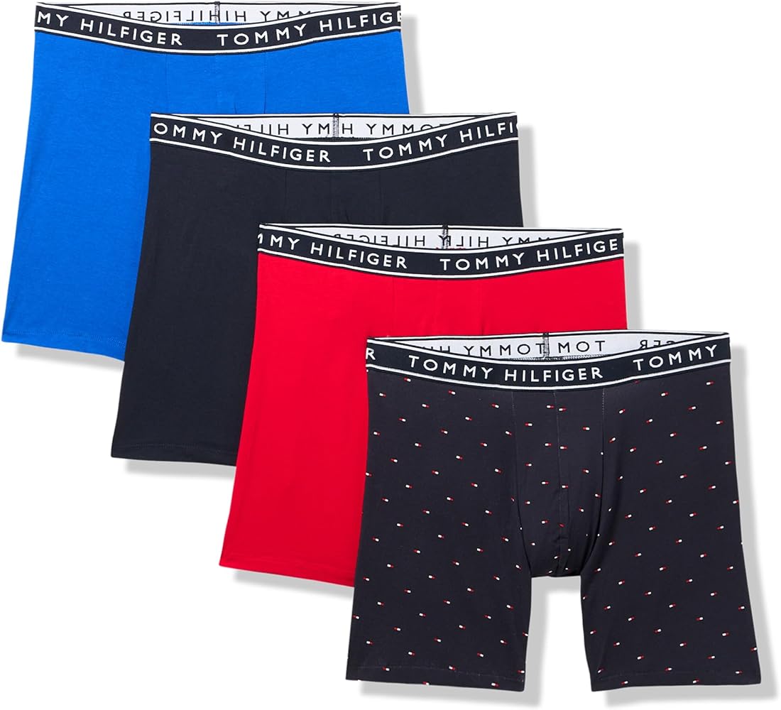 Tommy Hilfiger Men's Cotton Stretch 4-pack Boxer Brief