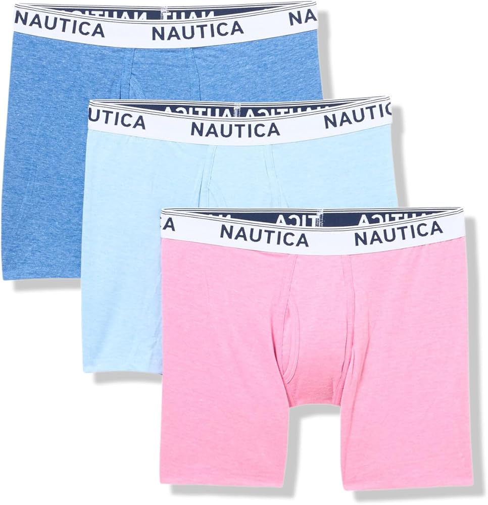 Nautica Men's Stretch Performance 3-Pack Boxer Briefs