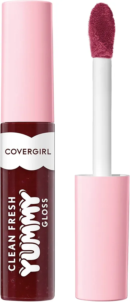 COVERGIRL Clean Fresh Yummy Gloss – Lip Gloss, Sheer, Natural Scents, Vegan Formula - Acai You Later