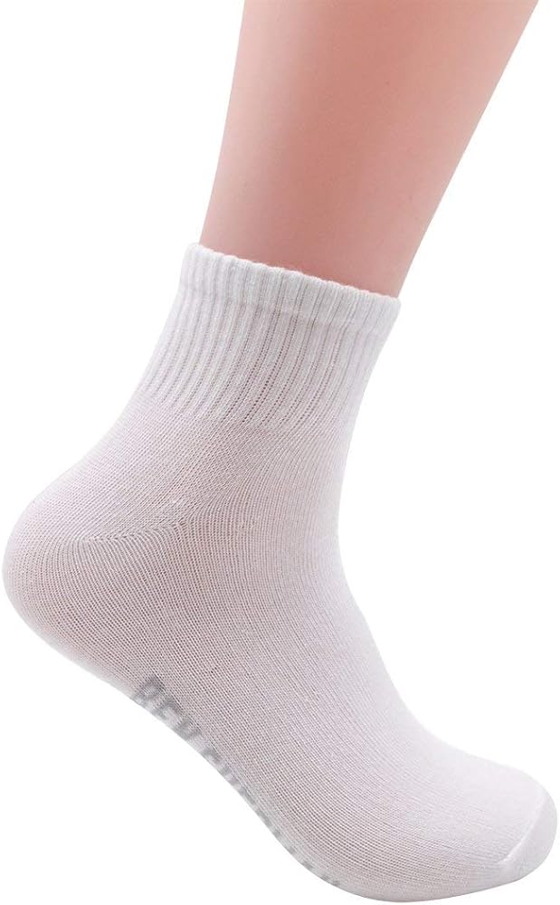 Ben Sherman Men’s 10-Pack Quarter Length Solid Socks - Logo Bottom Print, Ribbed Trim