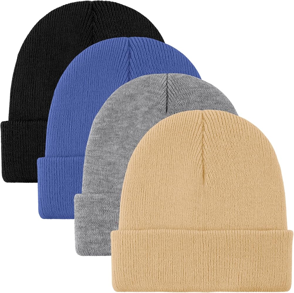 Cooraby Beanie Cap Winter Warm Hats Soft Knit Beanie for Men or Women