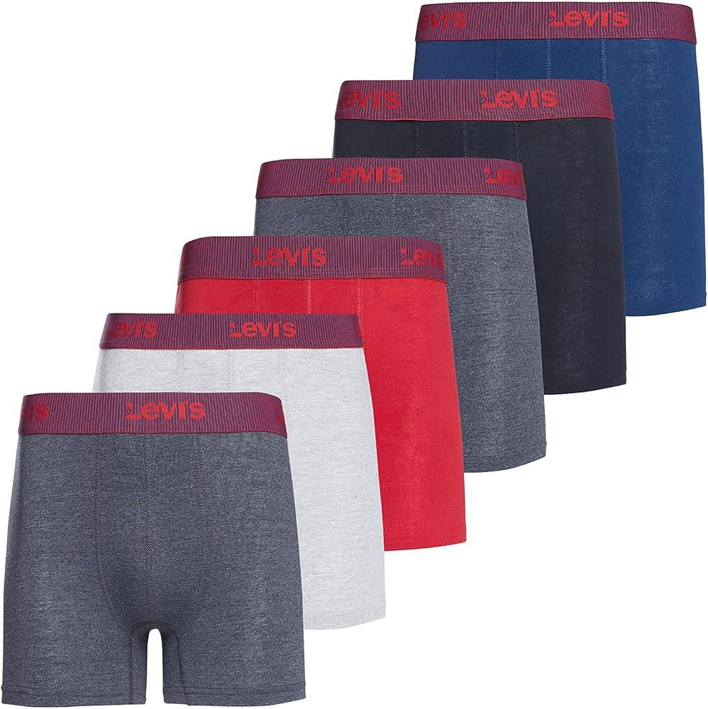 Levi's Mens Boxer Briefs Breathable Cotton Underwear for Men Pack of 6