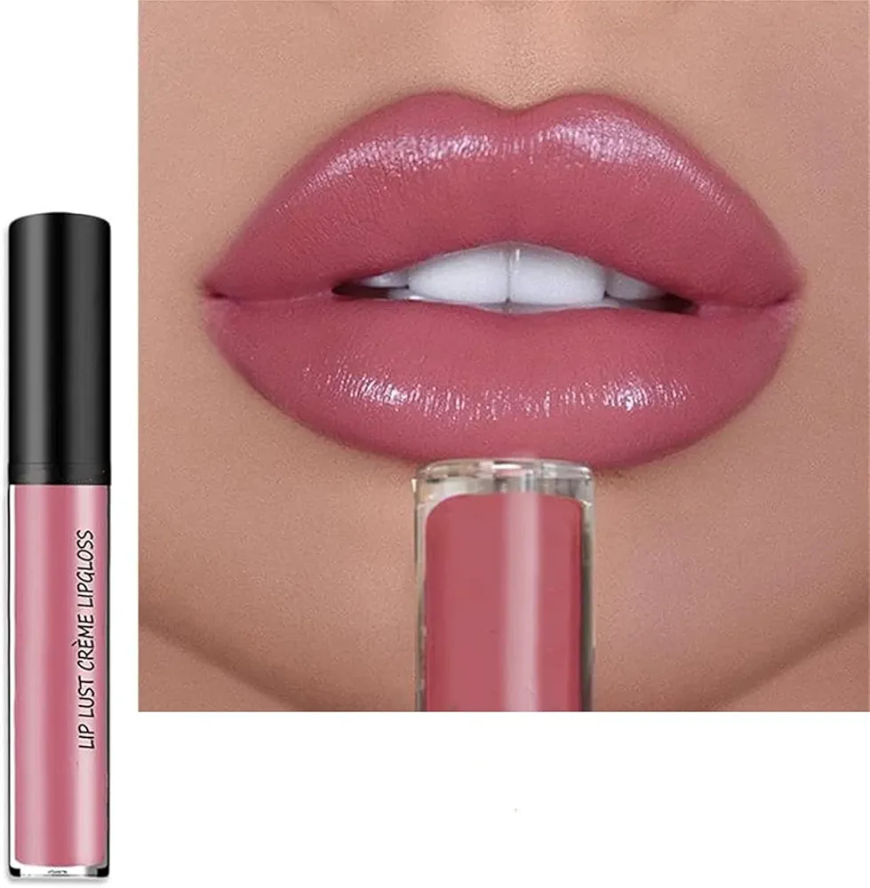 12 Color Cream Lip Gloss, 2025 New Long-Lasting Moisturizing Velvet Lip Lipstick, Waterproof, Non-Fading, Hydrating Lip Tint Natural Jelly Lipstick for Cristmas Party (12#, 1.3 Fl Oz)