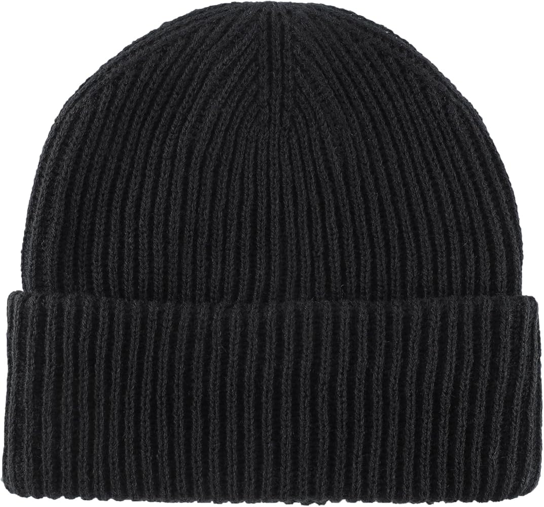 Home Prefer Mens Winter Hat Rib Knit Beanie Hat for Men Women Warm Cuff Beanie for Running Cycling Snow Ski Beanie