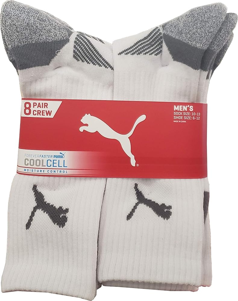 PUMA Men's Core Athletic Cushioned Crew Sock