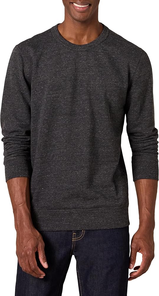 Amazon Essentials Men's Crewneck Sweatshirt, Lightweight Long-Sleeve French Terry (Available in Big & Tall)