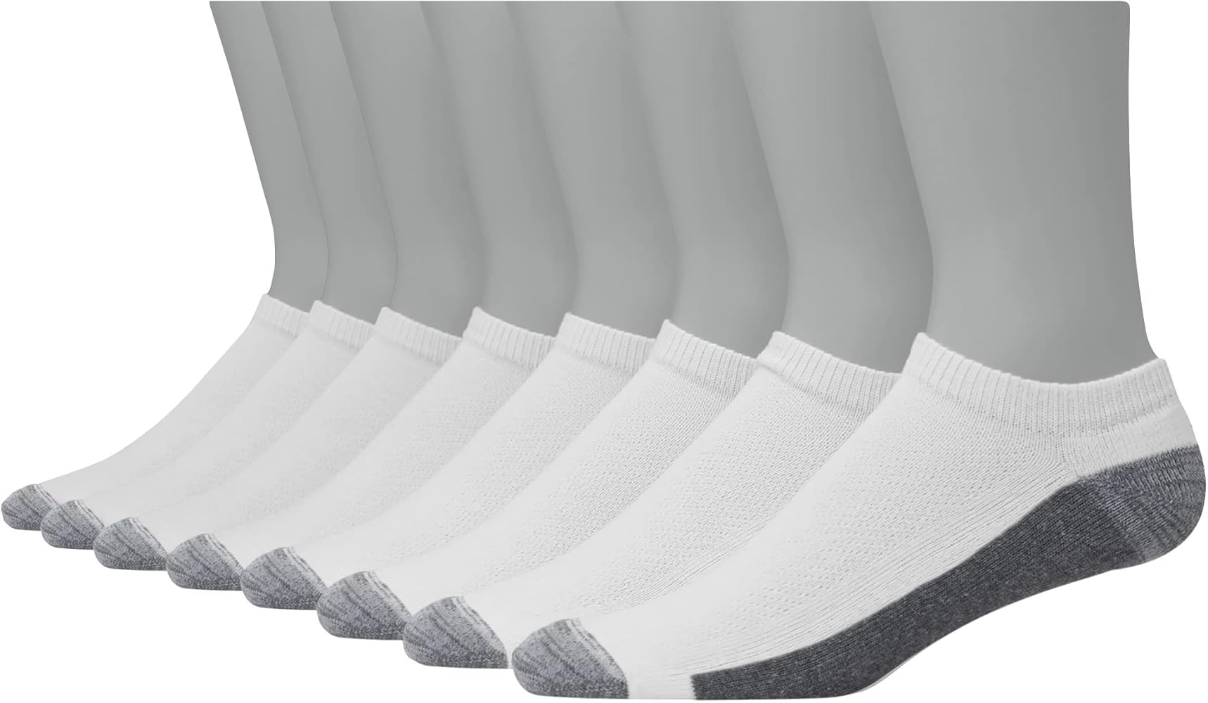 Hanes Men's Max Cushion Low Cut Socks, 6 and 8 Packs