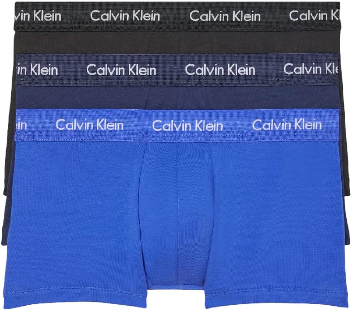 Calvin Klein Men's Cotton Stretch 3-Pack Low Rise Trunks