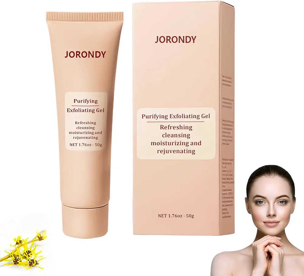 JORONDY Purifying Exfoliating Gel, 2024 NEW All-Body skin Exfoliating Gel, Ultra Strength JORONDY Exfoliating Gel for Deep Cleansing, Face & Body Purifying Exfoliating Gel for All Skin Types (1PCS)