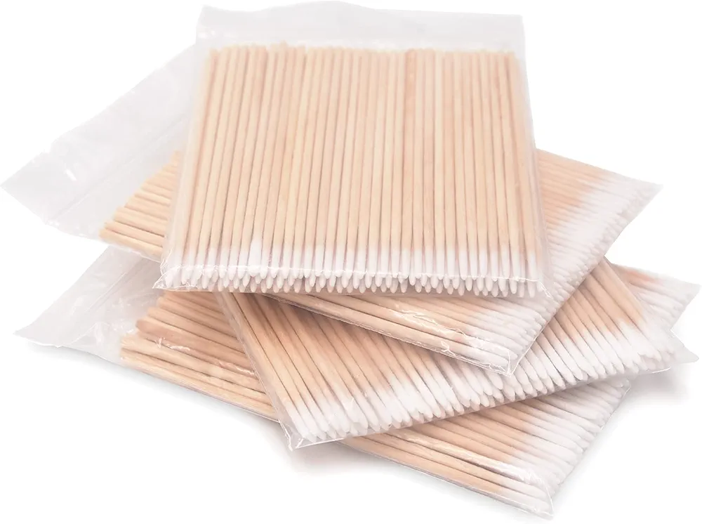 400Pcs 4 inch Pointed Tip Cotton Swabs, Precision Microblading Cotton Tipped, Precise Cotton Tips, Micro-swab Sticks for Makeup Cosmetic Nails Clean