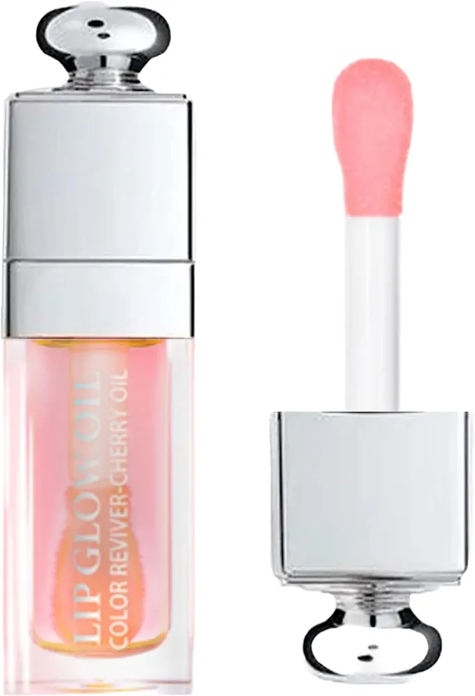 Hydrating Lip Glow Oil - (Clear Pinky), Plumping Lip Gloss, Moisturizing Lip Oil Gloss, Transparent Moisturizing Lip Balm, Natural Lip Plumper, Lip Plumper Gloss