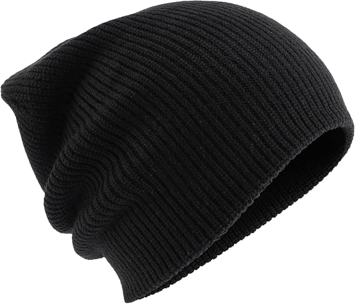 Beanie Unisex Knit Cuffed Plain Hats Winter Beanies for Men Women