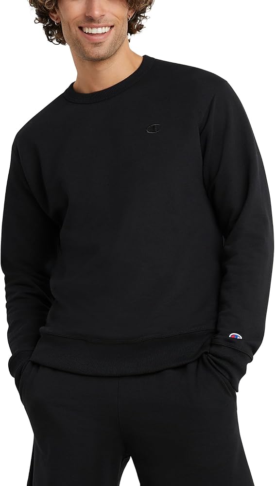 Champion Men's Crewneck, Powerblend Fleece Sweatshirt, Crewneck Sweatshirts (Reg. Or Big & Tall)