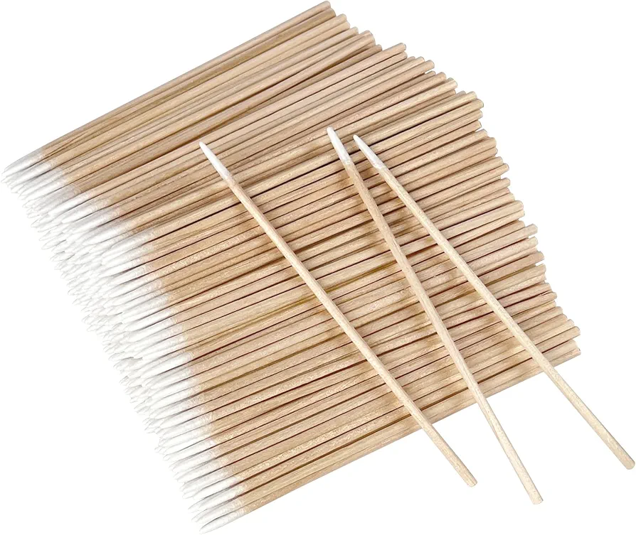 600 Pcs Microblading Cotton Swabs, 4 Inch Pointed Cotton Swabs, Eyebrow Tattoo Permanent Supplies, Cotton Sticks Applicator For Correcting Makeup Mistakes, Cleaning Nail Polish, Craft