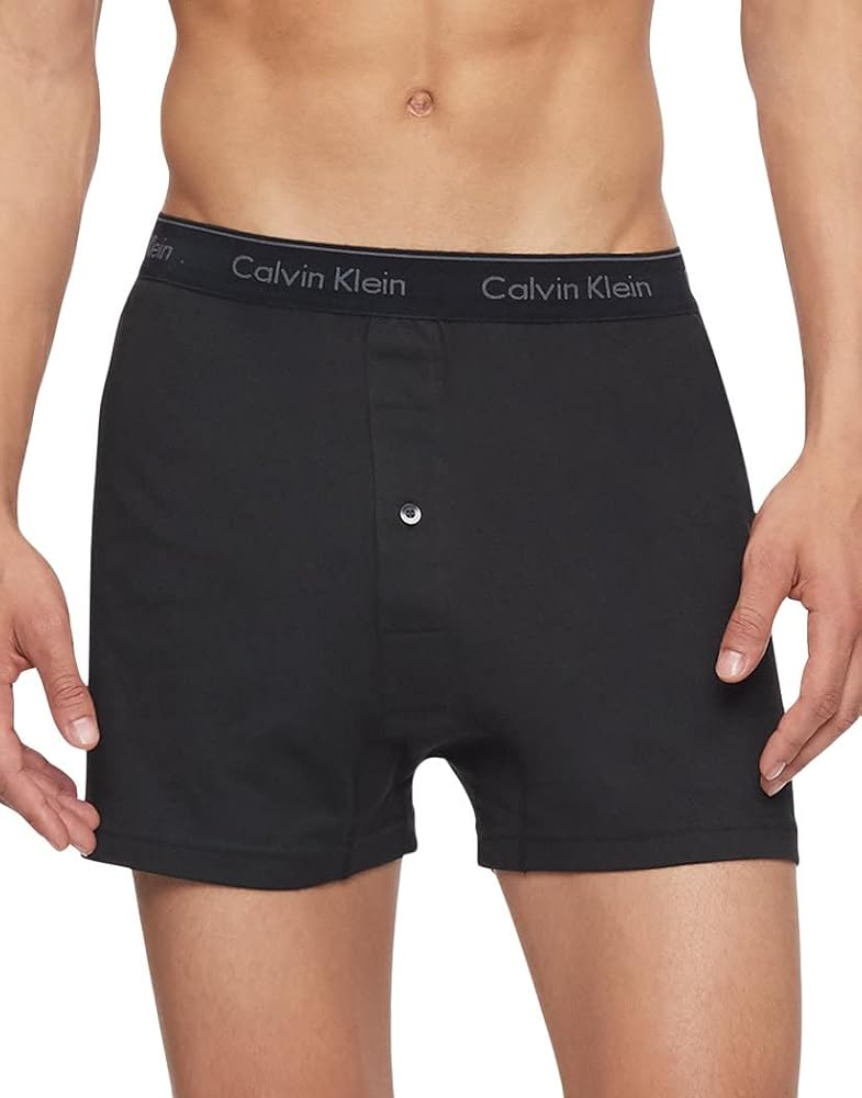 Calvin Klein Men's Cotton Classics 3-Pack Knit Boxer