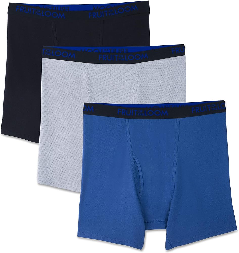 Fruit of the Loom Men's Premium Breathable Boxer Briefs (Regular & Big Man)