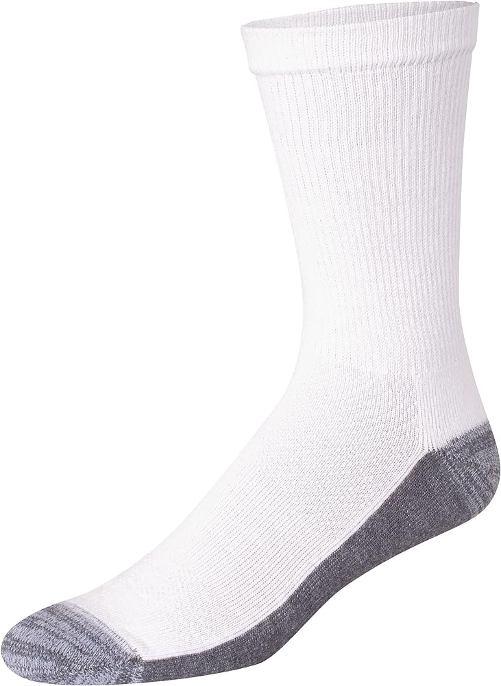 Hanes Men's Hanes Men's Socks, X-temp Cushioned Crew Socks, 12-pack