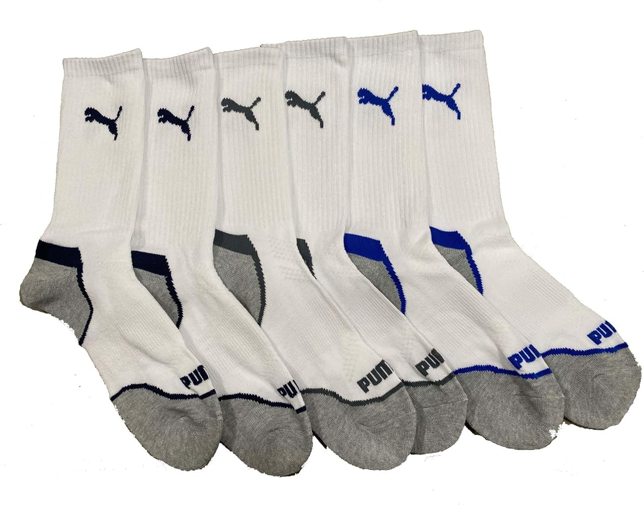 PUMA Men's Crew Socks (Pack of 6)