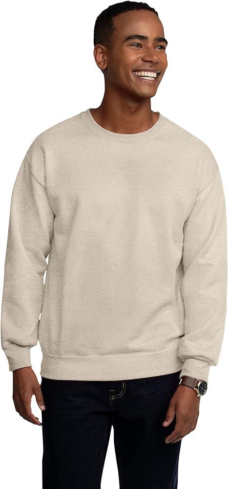 Fruit of the Loom Men's Eversoft Fleece Sweatshirts, Moisture Wicking & Breathable, Crewneck Sweatshirt