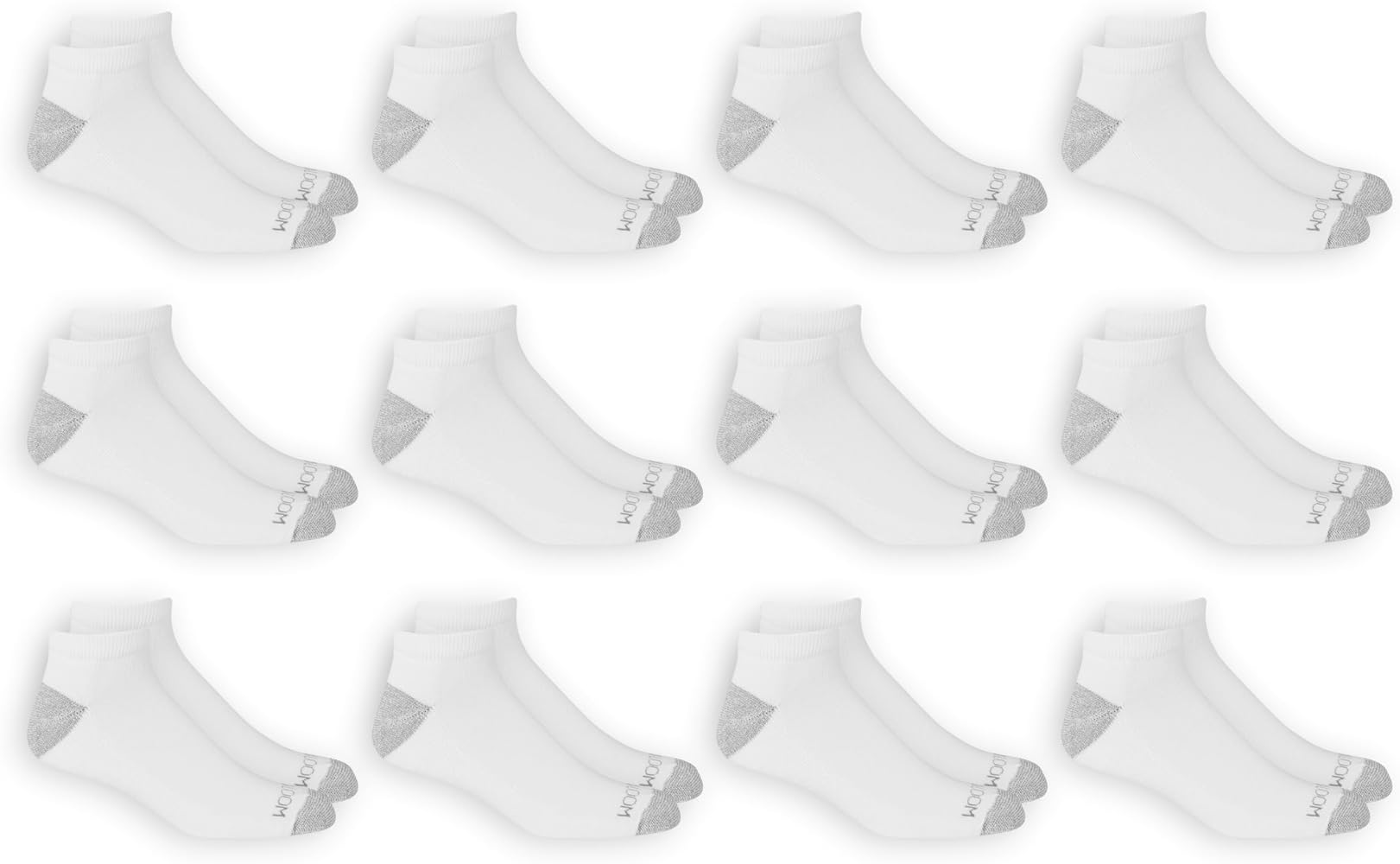 Fruit of the Loom Men's Dual Defense Low Cut Socks (12 Pack)