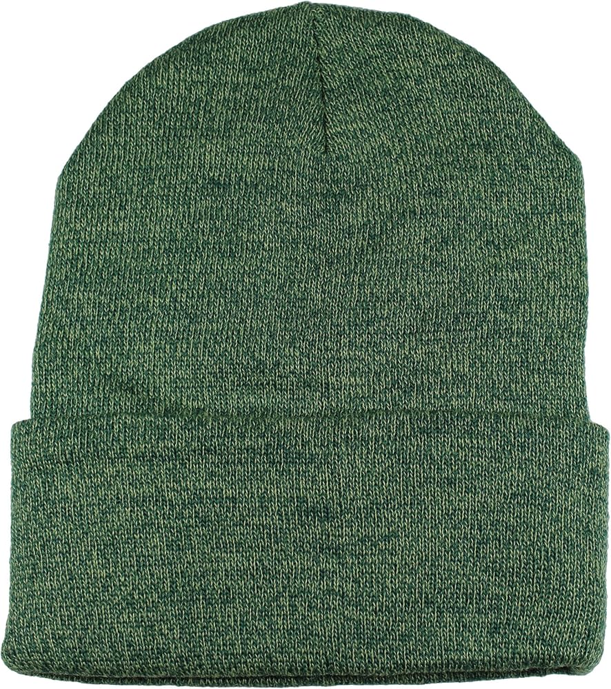 Gelante Men Women Warm Knit Cuffed Plain Beanie Hat Skull Cap.