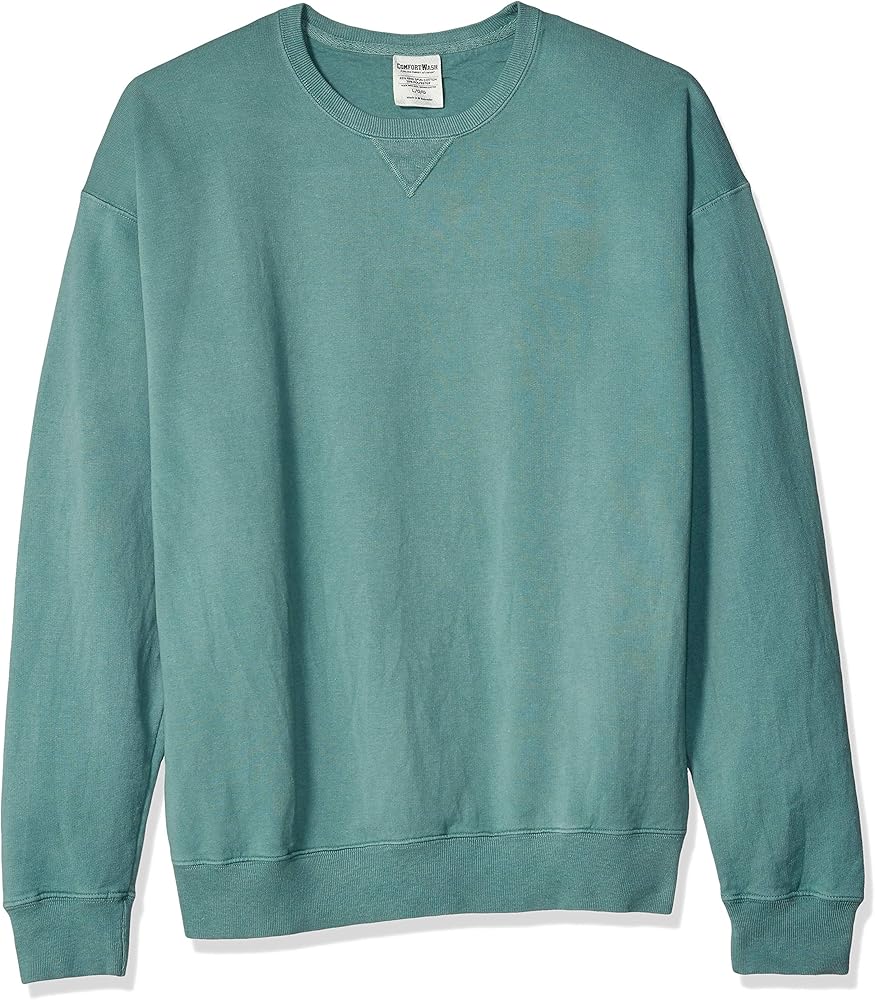 Hanes Originals Fleece, Garment Dyed Pullover, Crewneck Sweatshirts for Men