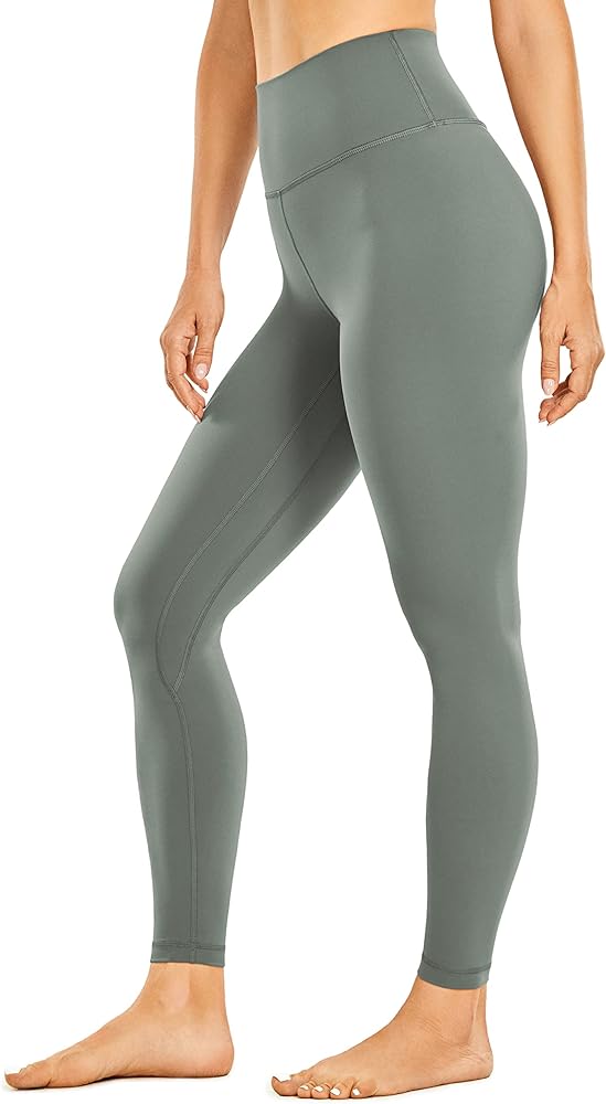 CRZ YOGA Womens Brushed Naked Feeling Workout Leggings 25" - High Waisted Gym Compression Tummy Control Yoga Pants