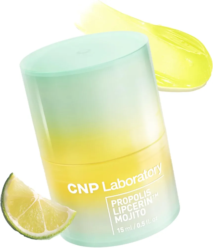 CNP Honey Lip Butter Stocking Stuffer - Propolis Lipcerin™ Lime, Hydrating Overnight Manuka Lip Balm & Mask, 12hrs Long-lasting Moisture, Gifts for Women, Korean Skin Care, 0.5 fl.oz.