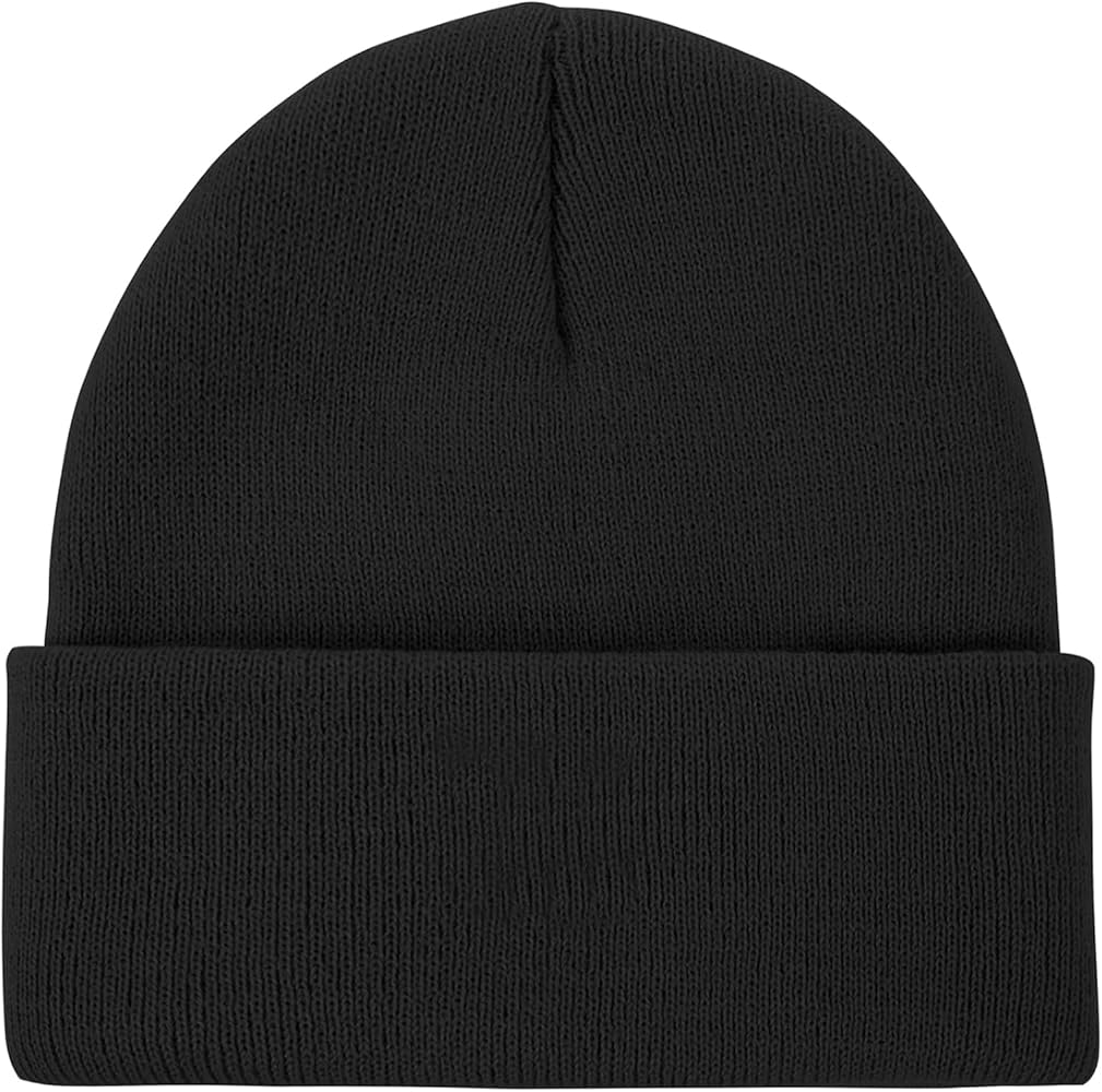 Komorebi Beanies for Men Womens Winter Hats Warm Slouchy Beanies Plain Knit Beanies Unisex Cuff Skull Cap