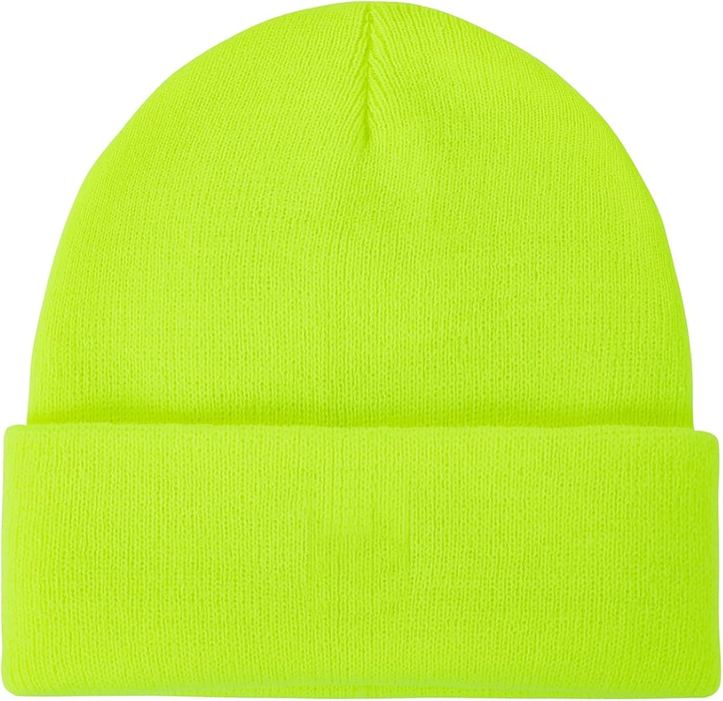 American Trends Winter Hats for Men Women Cuffed Beanies Hat Soft Plain Knit Hats Skull Caps