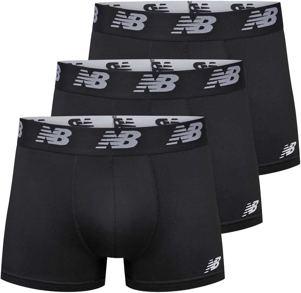 New Balance Men's 3" Premium Performance Trunks (3 Pack)