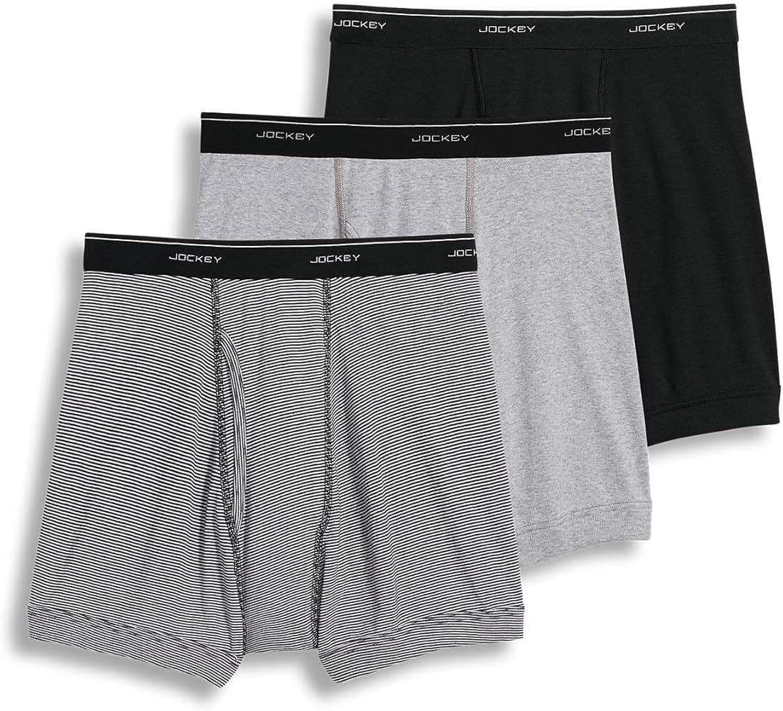 Jockey Men's Underwear Classic 5" Boxer Brief - 3 Pack