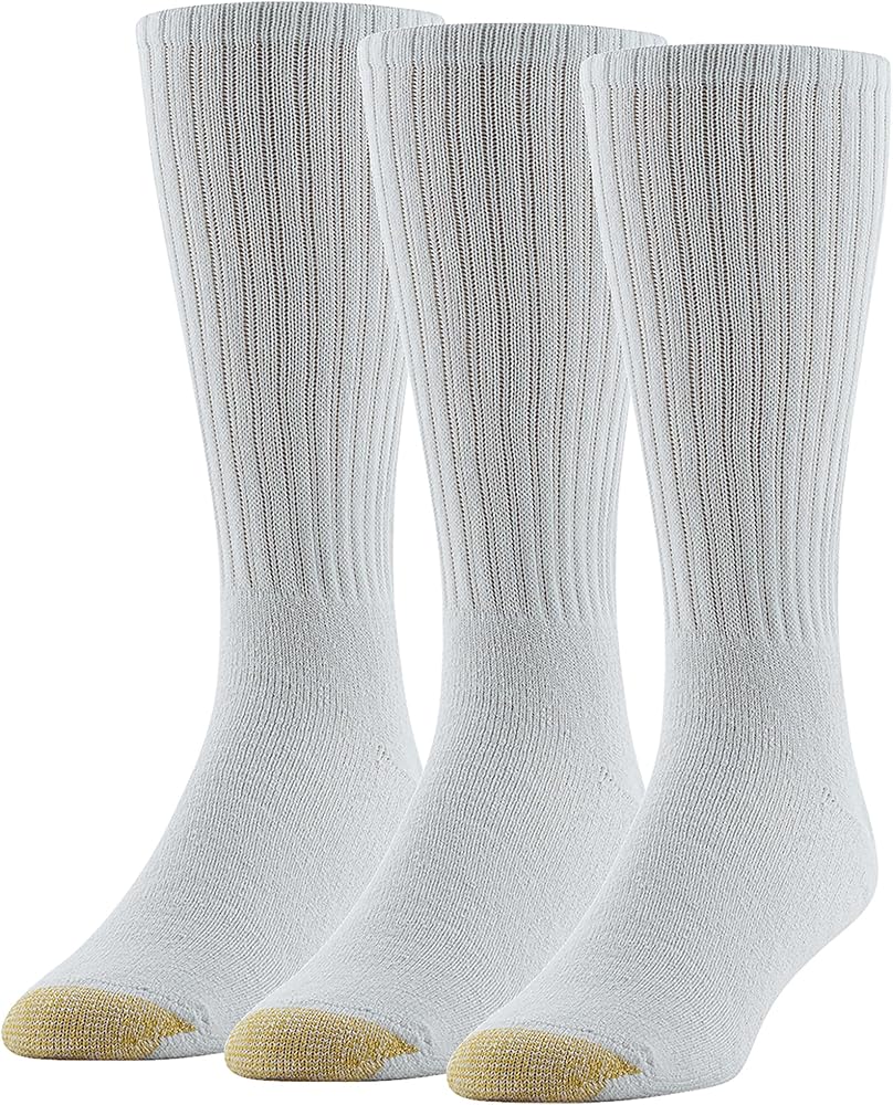 GOLDTOE Men's Ultra Tec Performance Crew Athletic Socks, Multipairs