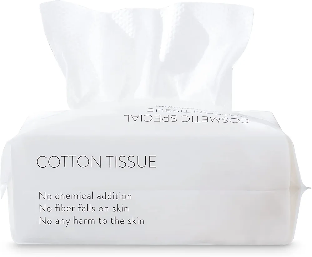 Disposable Face Towel Facial Tissue Soft Cotton Facial Cleansing Cloths Towelettes Dry for Cleaning Office Travel Makeup Remove