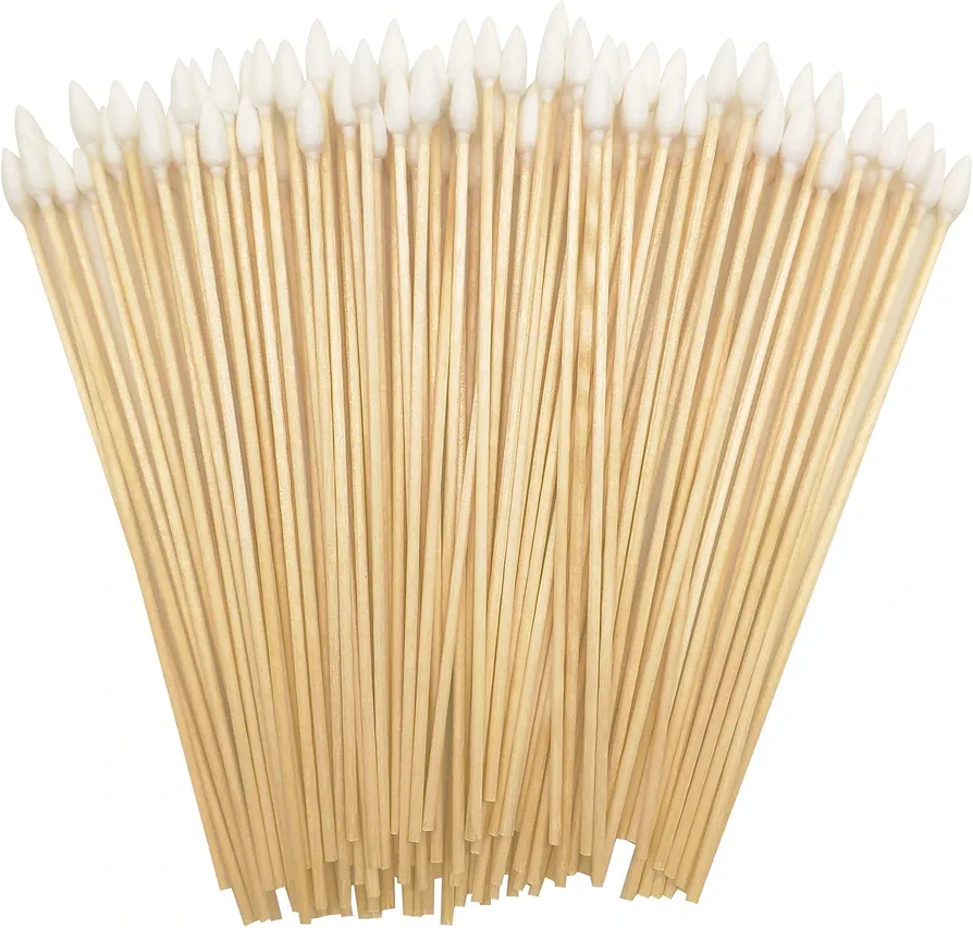 400pcs Precision Cotton Swabs with 6'' Long Sticks for Gun Cleaning, Makeup or Pets